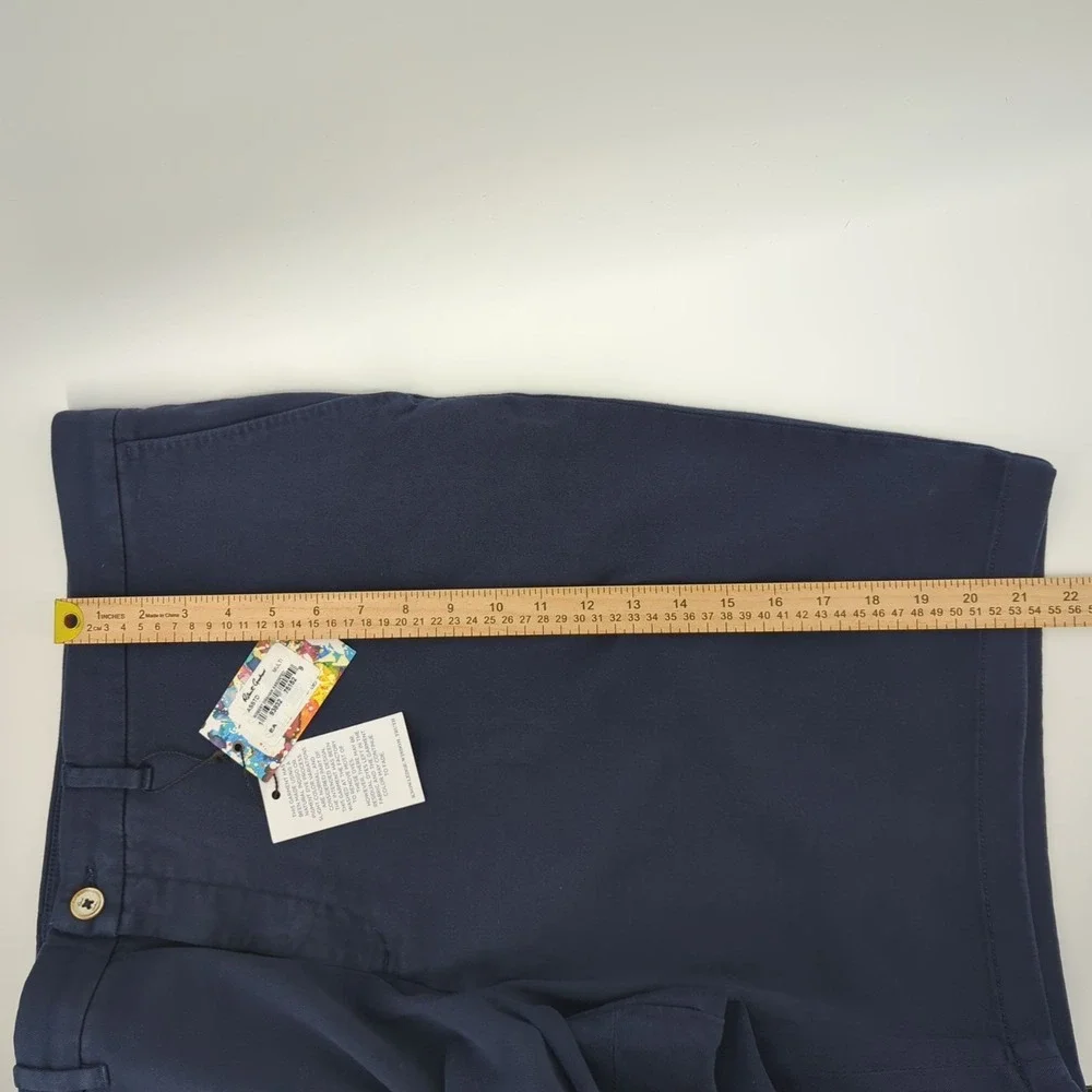 Robert Graham Mens Big & Tall size 46 Shorts Navy Blue‎ Classic Fit Stretch NWT